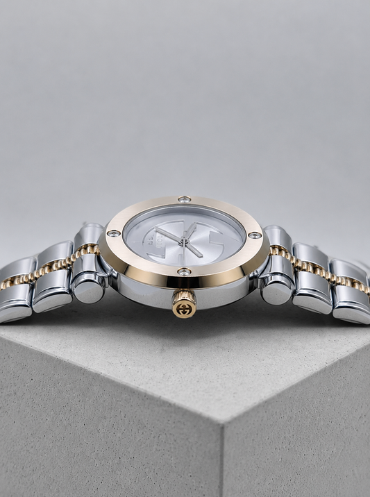 Gucci Two-Tone White Watch