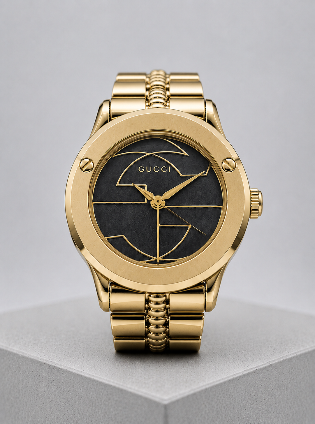 Gucci Gold Black Watch