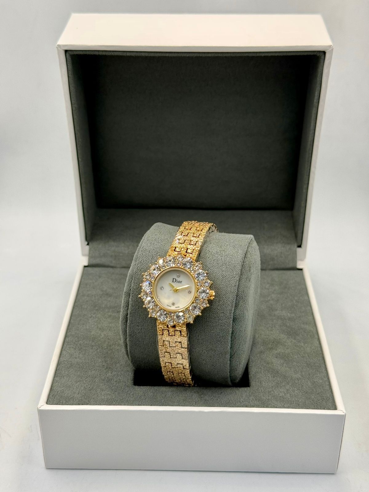Dior Crystal Gold Ladies Watch