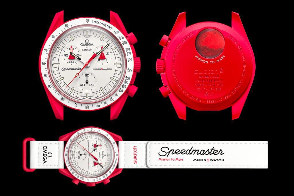 Omega × Swatch Speedmaster MoonSwatch Mission to Mars Chronograph Watch