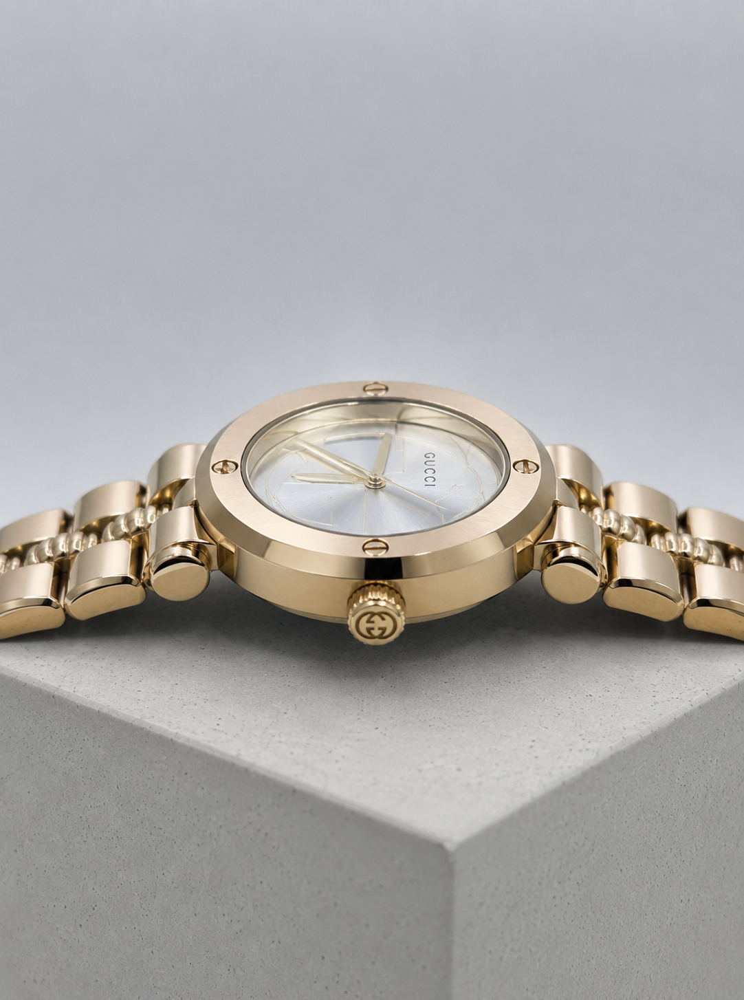 Gucci Gold White Watch
