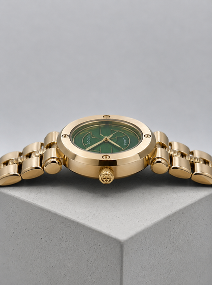 Gucci Gold Green Watch