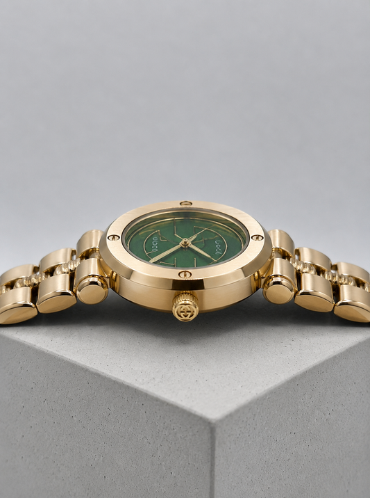 Gucci Gold Green Watch