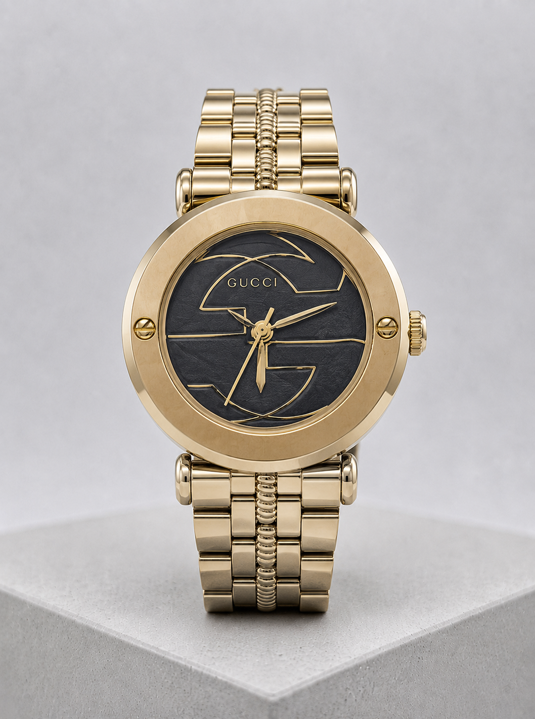Gucci Gold Black Watch
