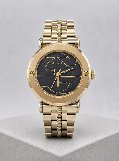 Gucci Gold Black Watch