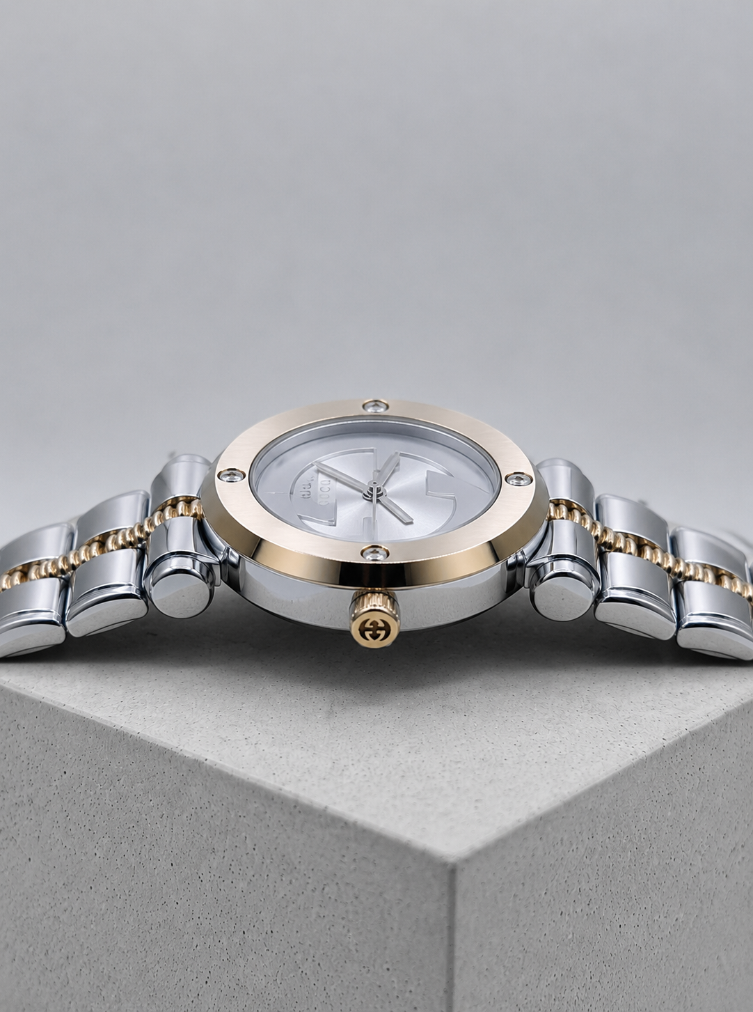 Gucci Two-Tone White Watch