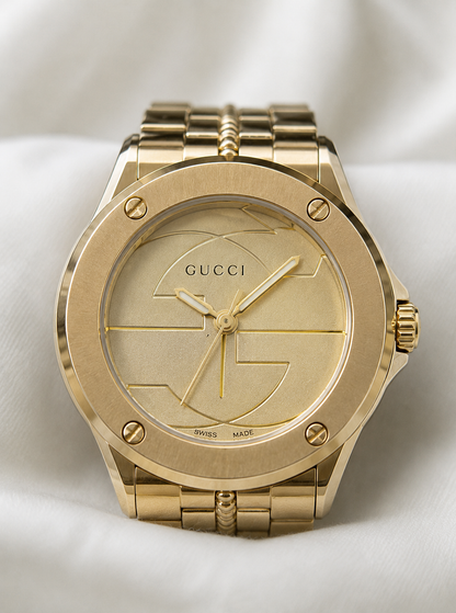 Gucci Gold Bracelet Watch