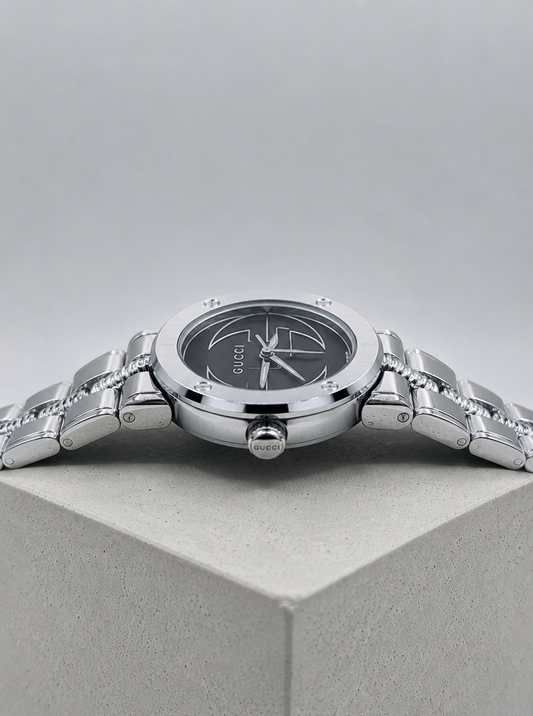 Gucci Silver Black Watch