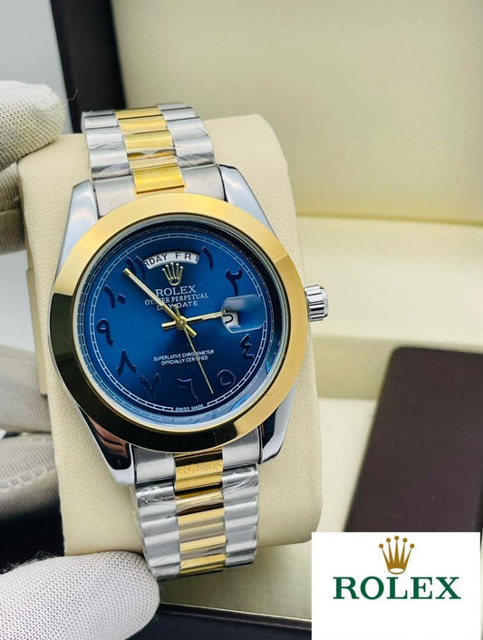 Rolex Men's Premium Slim Arabic Dial Watch