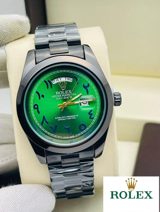 Rolex Men's Premium Slim Arabic Dial Watch