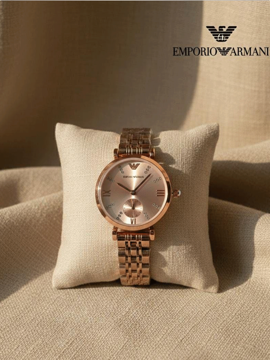 Emporio Armani Ladies Luxury Watch Puch Lock